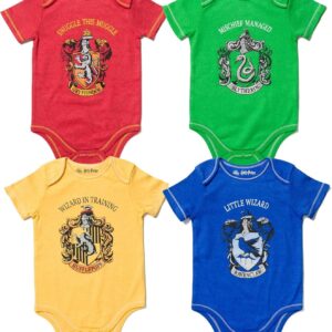 Harry Potter Baby 4-Pack Bodysuits from Newborn to Infant