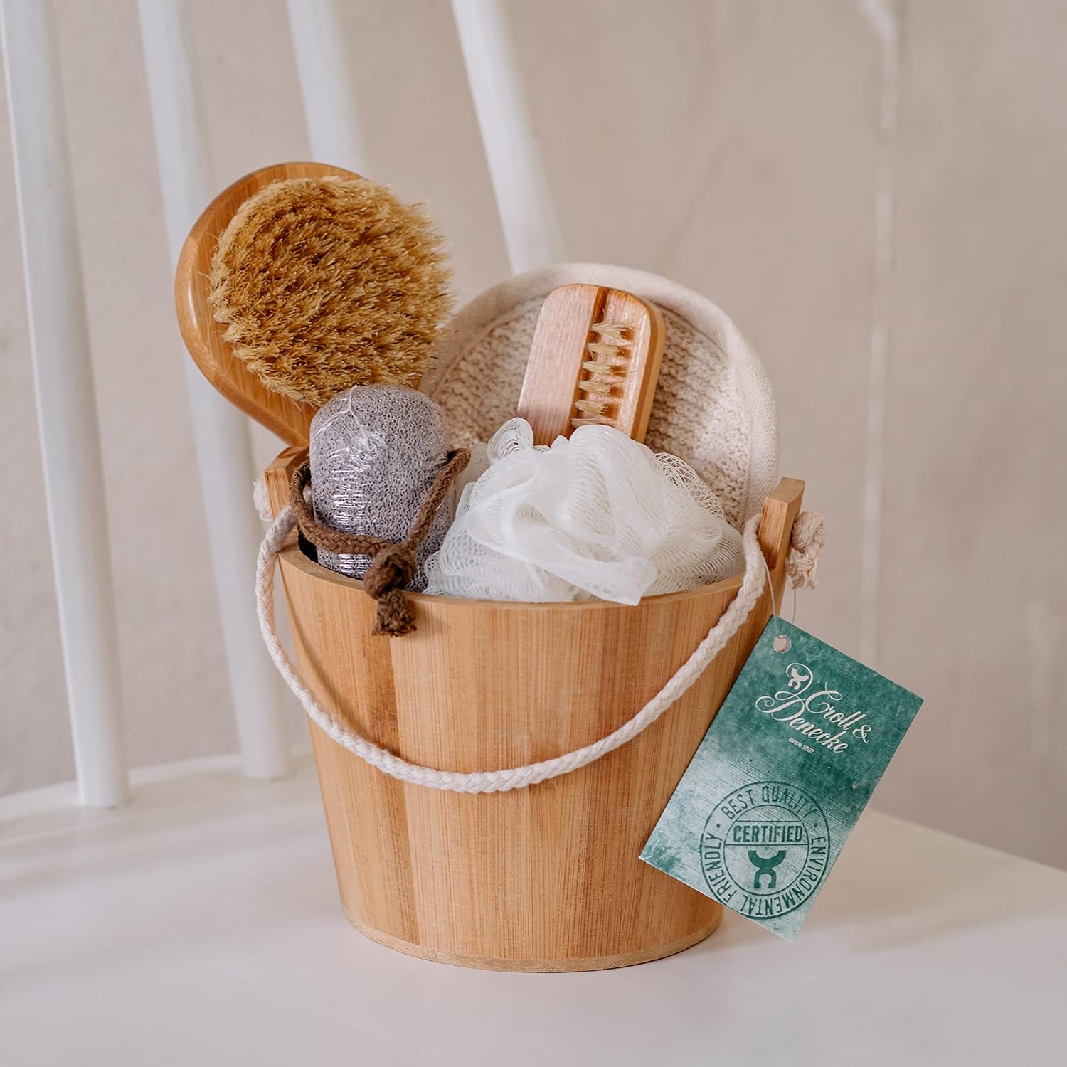 Croll & Denecke 40017 Gift Set Bamboo Tub