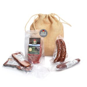 Gnome Gift Enjoy the Black Forest – Delicatessen Tasting Package in Jute Bag, Loving Enjoyment Gift for Festival, Birthday or as a Thank You