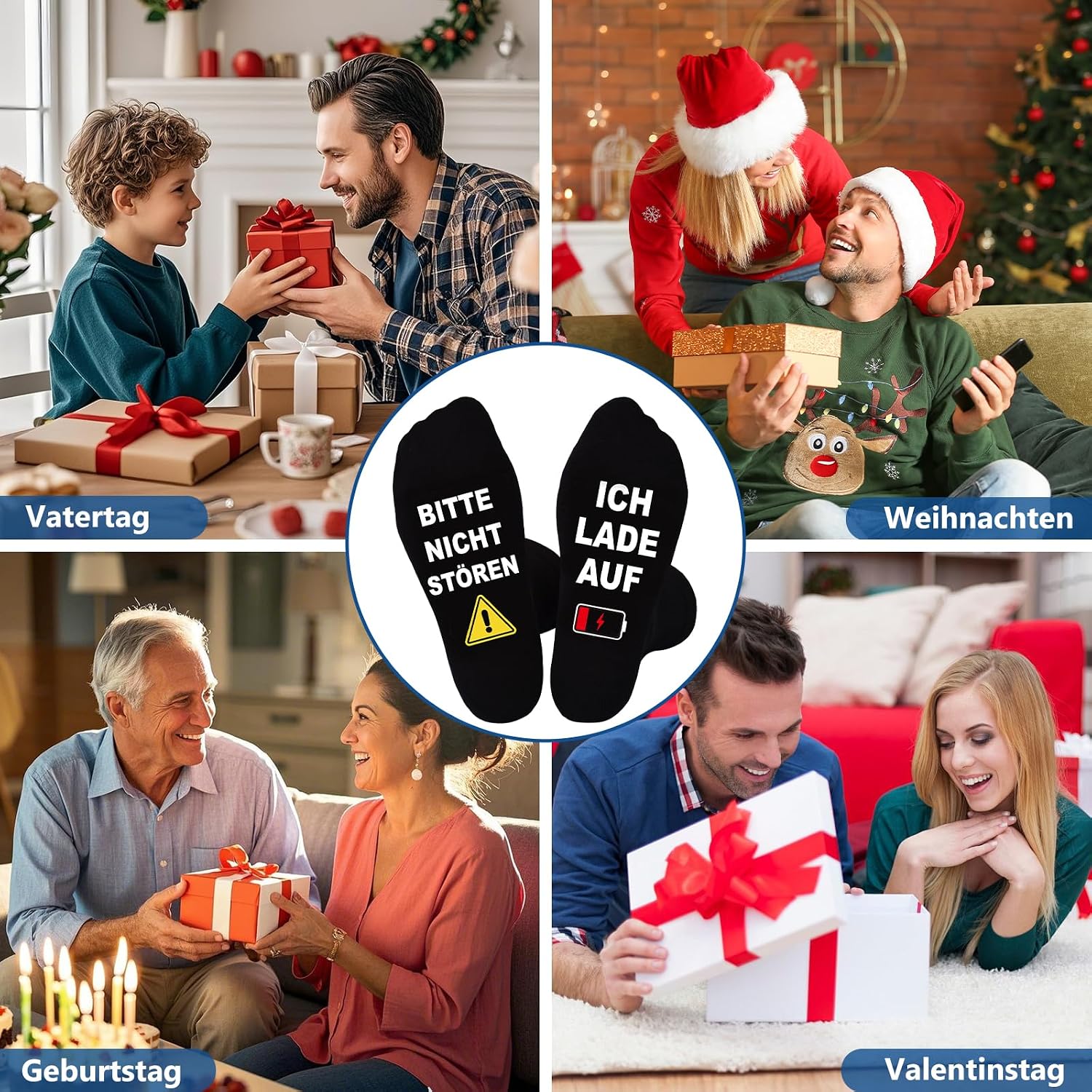 SockWaddles Funny Socks Men with Sayings - Gift Idea for Men, Grandpa, Dad, Gamer, Bike, Camper for Christmas, Birthday, Father's Day, Advent Calendar Filling – Bild 6
