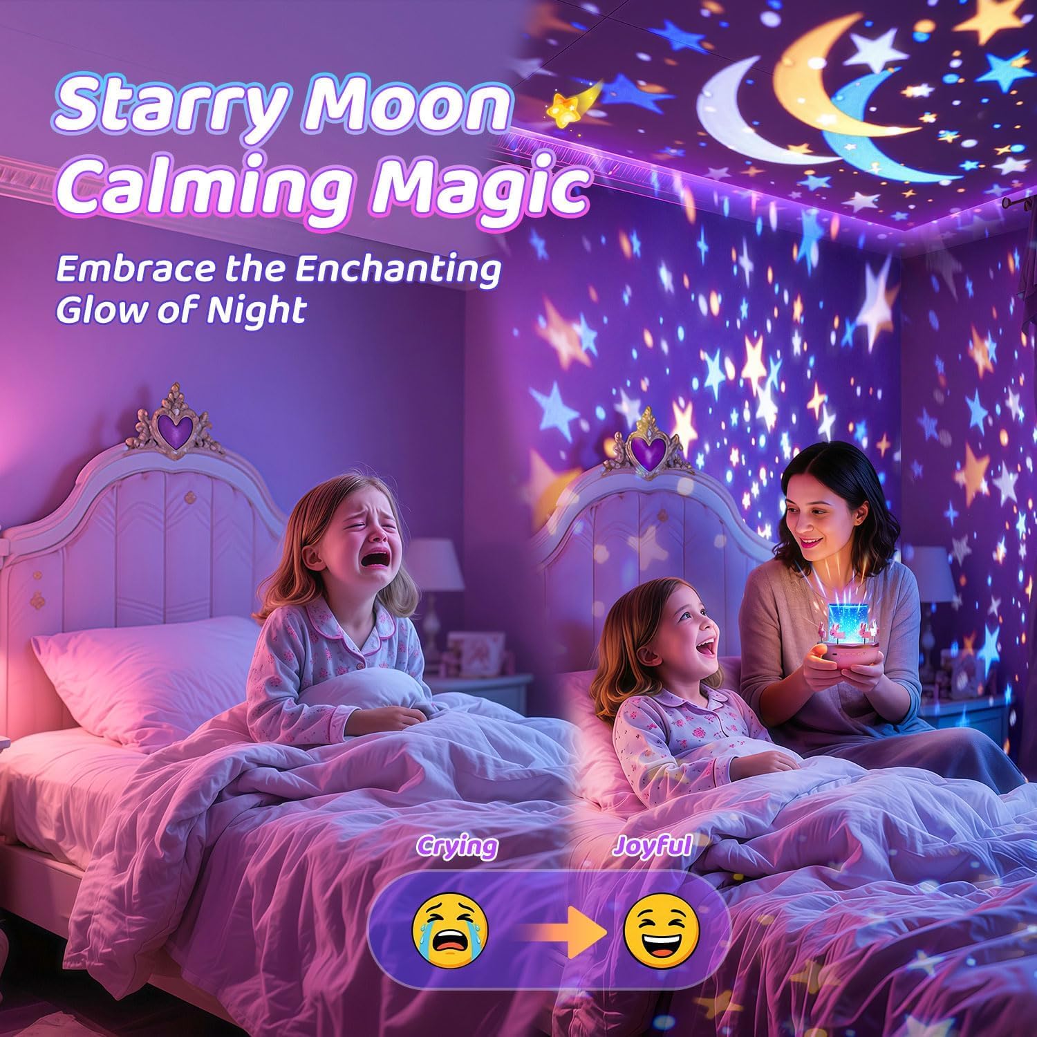 Girls Toy, Night Light Kids Starry Sky Projector Gift – Bild 7