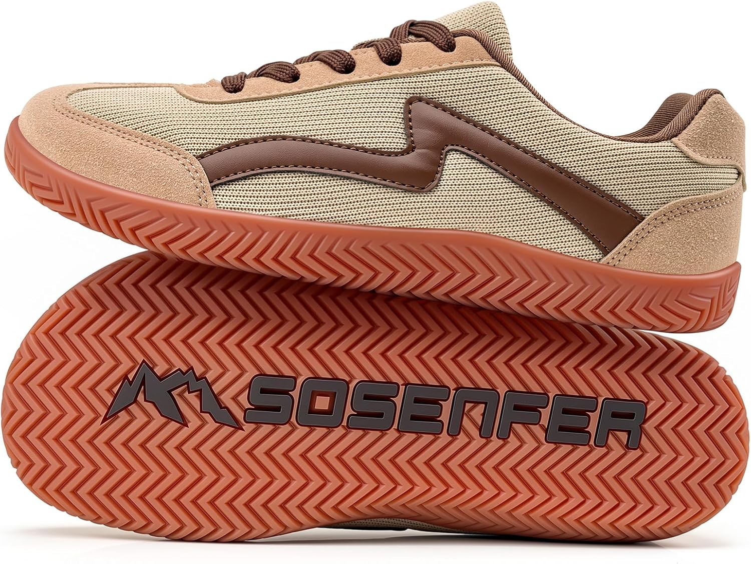 Sosenfer Barefoot Shoes Women's Men's Minimalist Trainers Lightweight Retro