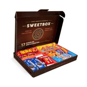 bounce24 Sweet Box No. 4 Gift Box – 17 Sweet & Salty Snacks, Birthday Gift for Children, Adults, Men, Women, Gift Idea