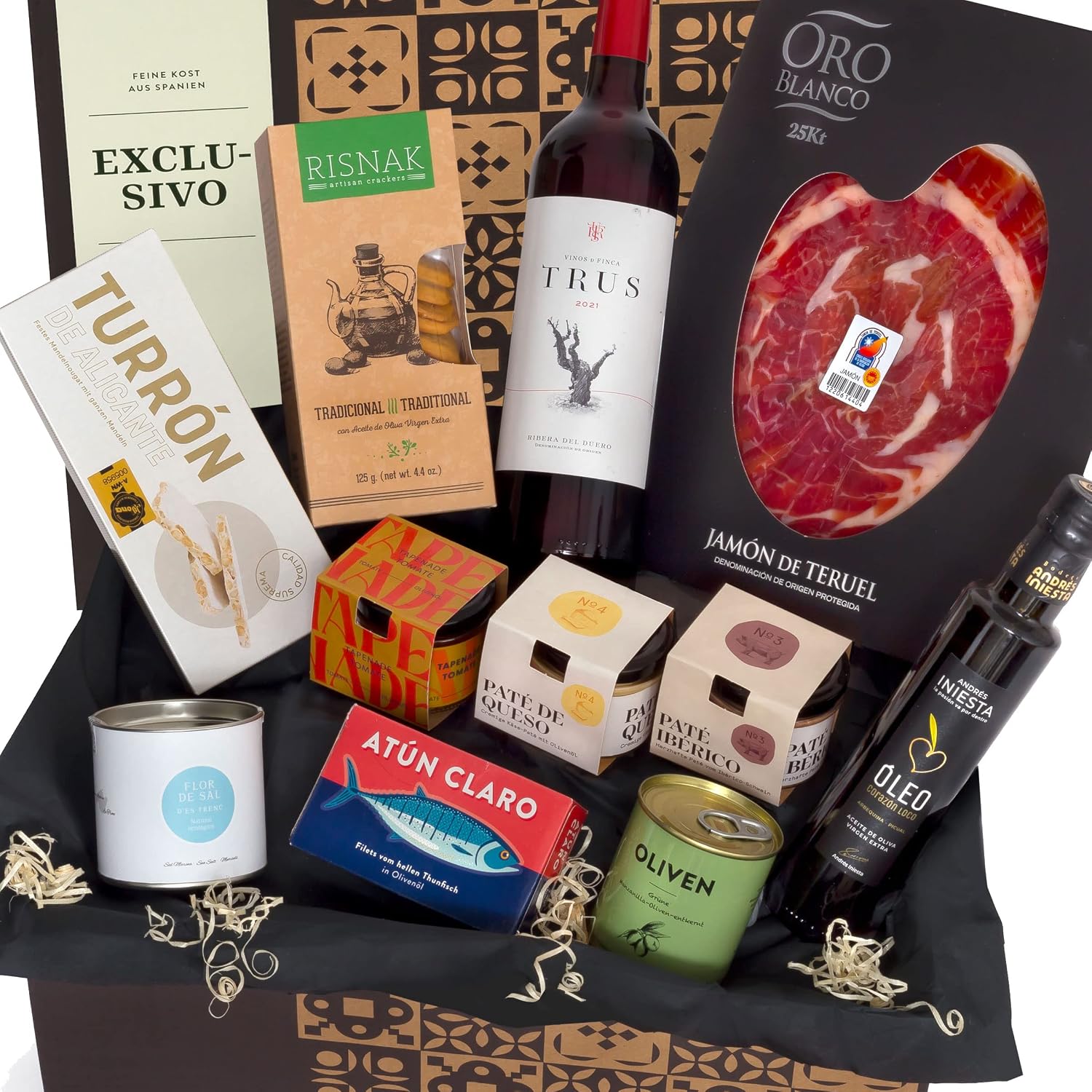 jamon.de Exclusive Gift Basket, Elegant Delicatessen in Gift Basket – Bild 2