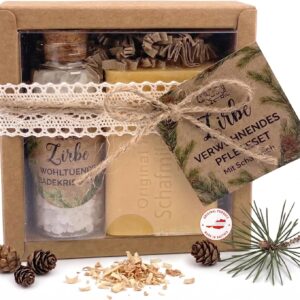 Wellness Gift Set Feel-Good Time Pine with Soap and Bath Salt Austria