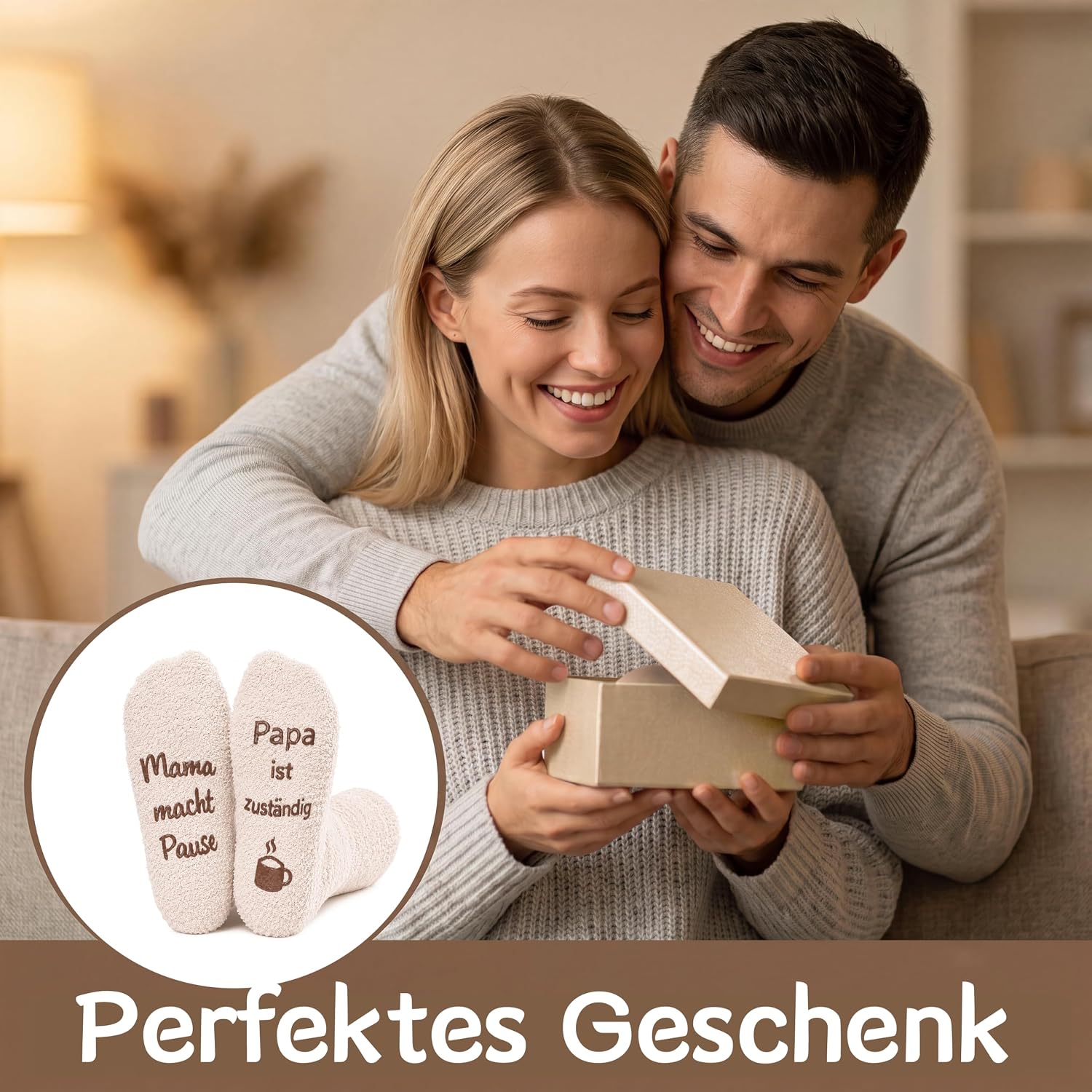 Socks Gift Mum - Funny Cuddly Socks Women's Gift, Socks Mum Makes a Break (Size 36-41) - Gift for Mothers, Wife & Women - Perfect for Christmas, Birthday & Mother's Day – Bild 8