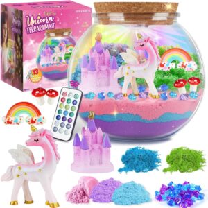 Unicorn Terrarium Set Children, Birthday Gift Girls 4-12 Years
