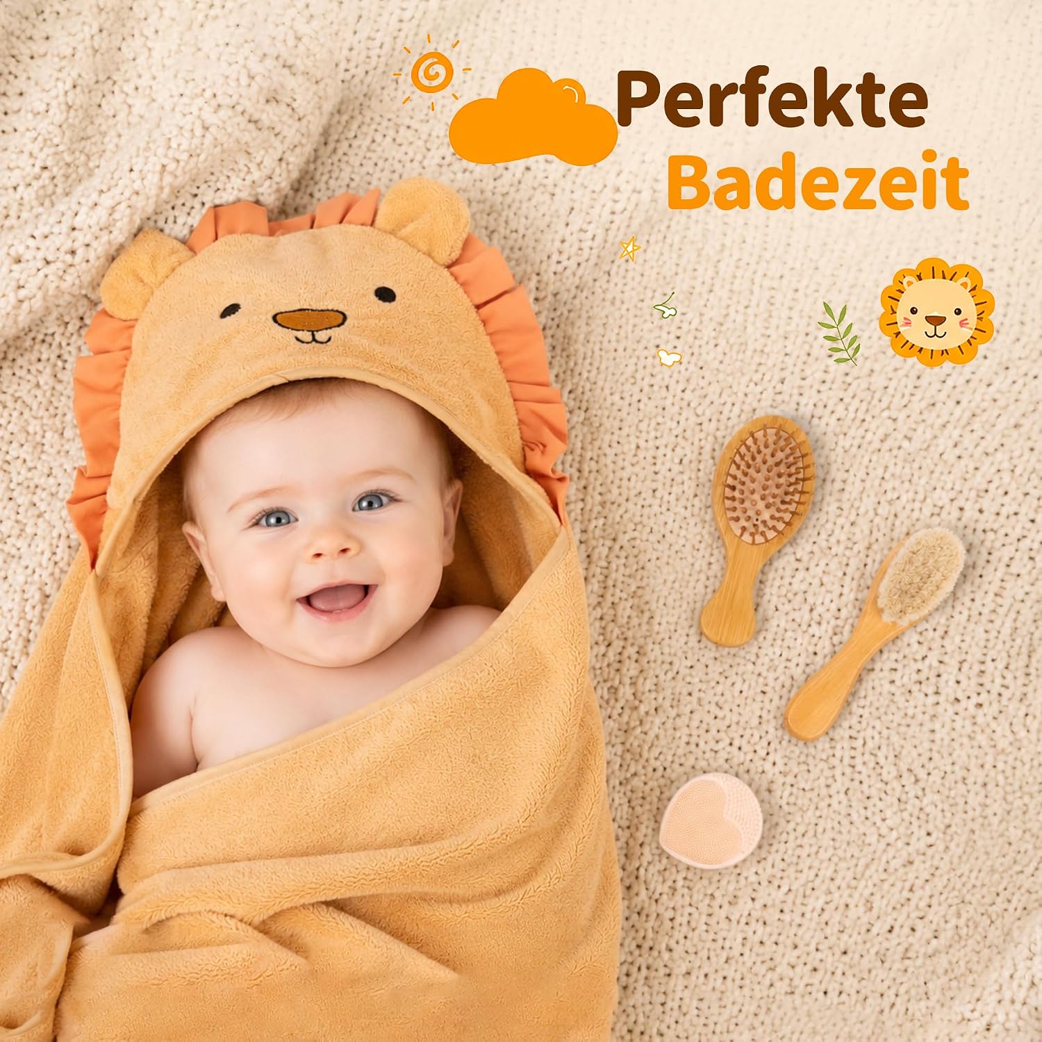 Baby Shower Gift for Birth Boy with Baby Blanket – Bild 5