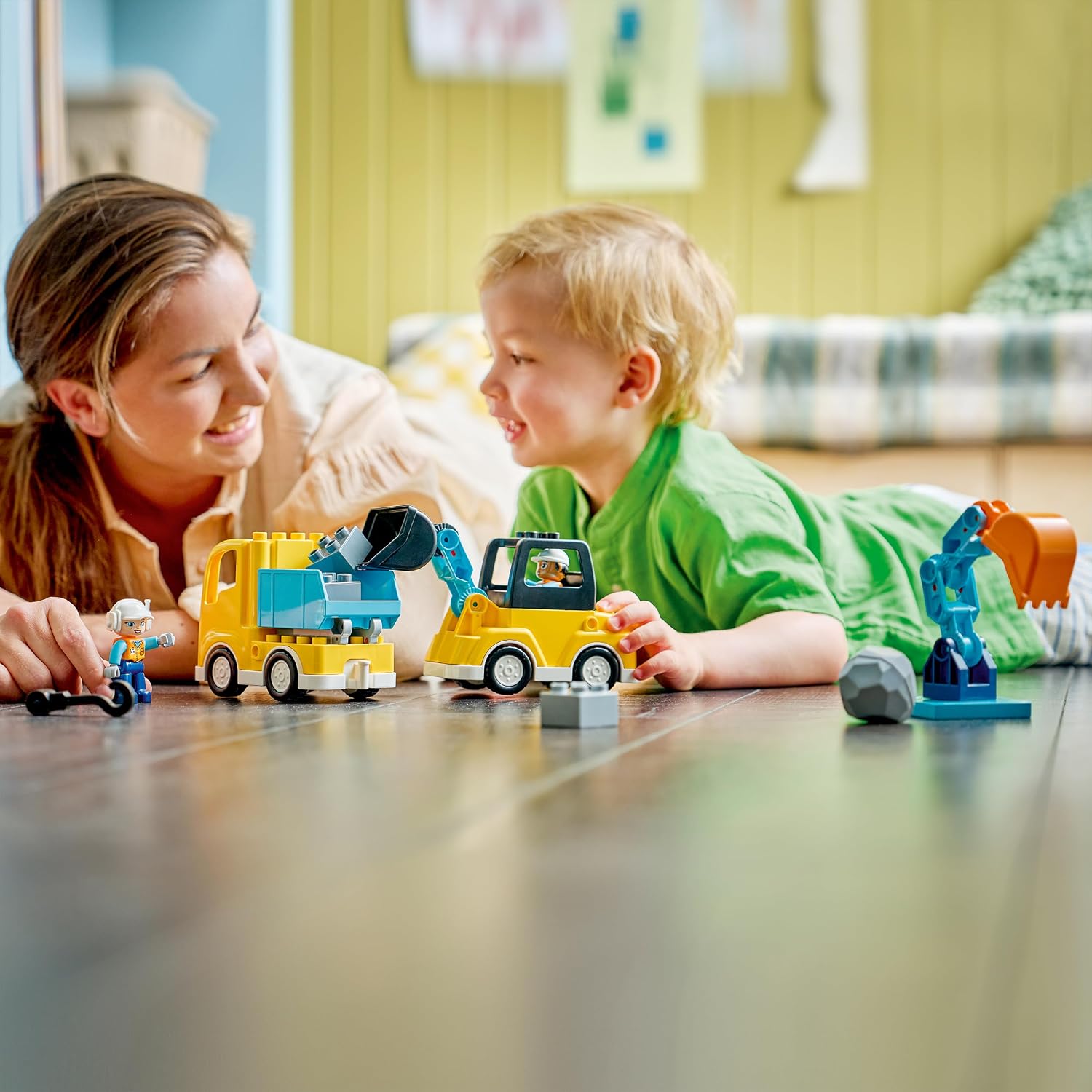 LEGO DUPLO 3 in 1 Construction Vehicles - Educational Montessori Toy for Toddlers w/ Trucks, Excavator Digger & Loader - Birthday Gift Idea for 2+ Year Old Boys & Girls - 10475 – Bild 8