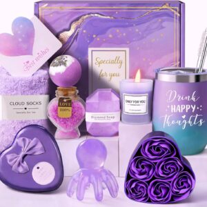 Gifts for Women, Gift for Girlfriend, Best Friend Gifts Gift Box Birthday Valentine's Day Mother's Day Christmas Day Gift Ideas Mum, Sister, Girlfriend (Lavender)