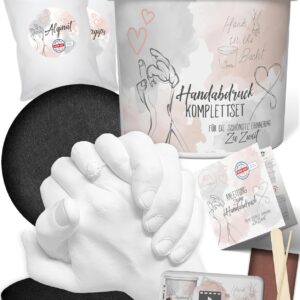 3D Handprint Set for Couples, High Quality Plaster Cast Hands Set, Anniversary Gift for Him and Her, Partner Gifts, Couple Gifts
