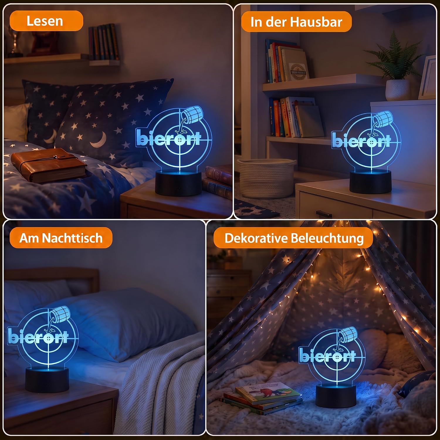 Beer Lamp with Joke Design - LED Night Light for Beer Lovers – Bild 4