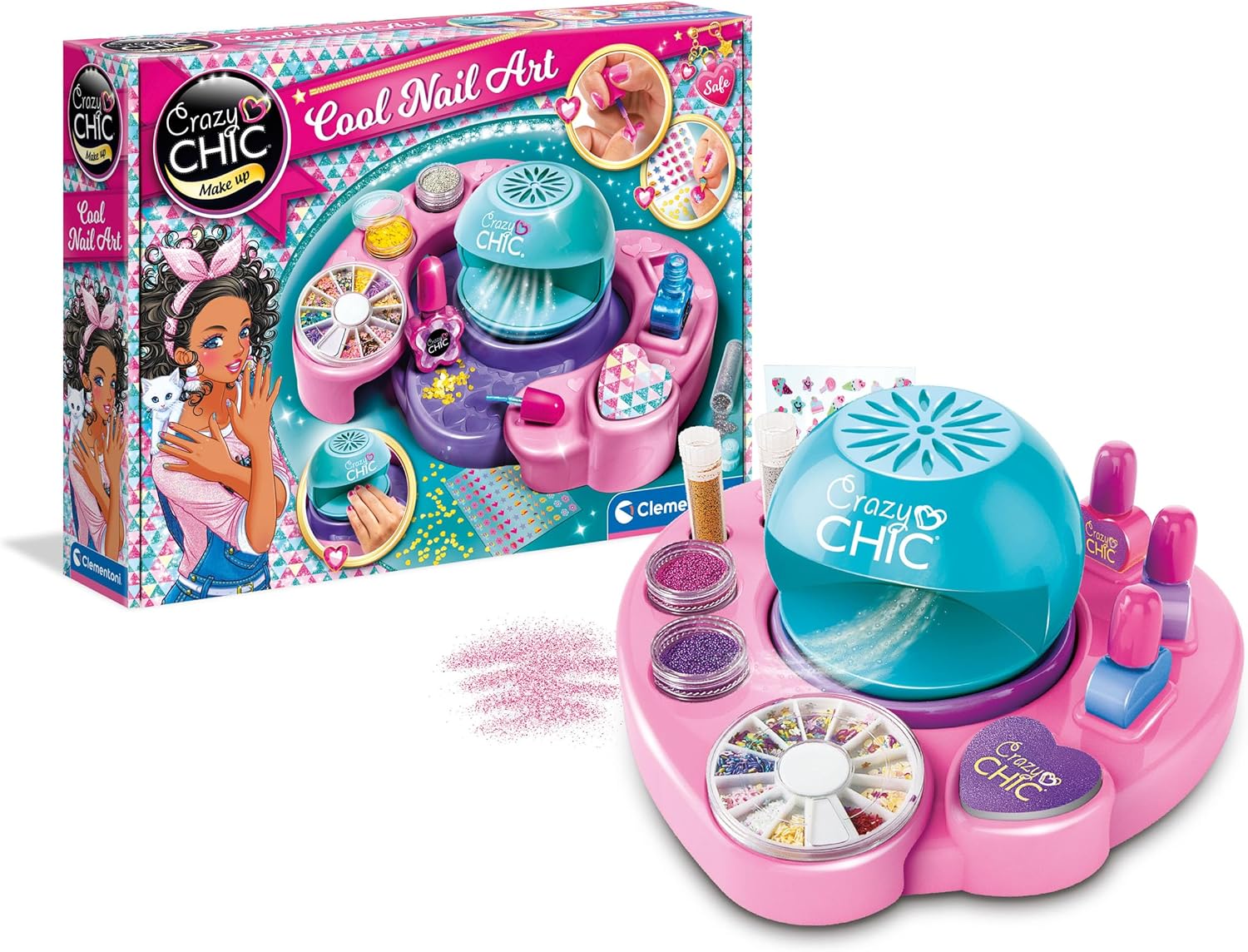 Clementoni Crazy Chic Cool Nail Art - DIY Nail Art Set for Kids – Bild 9