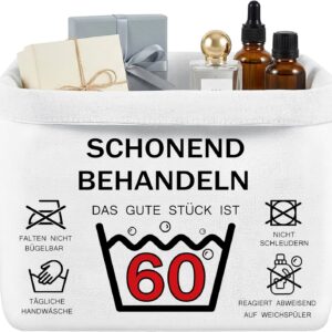 60th Birthday Women’s Gift Basket – Treat That Good Thing Is a Good Thing, Gift 60th Birthday Woman Husband, Birthday Gift Basket for Birthday, Husband, Wife, Colleagues, Friends, 37 x 25 x 15 cm (60)