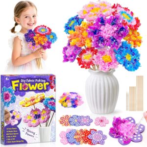 Gift Girls 5 6 7 8 Years Creative Flowers Craft Set Children from 6-8 Years