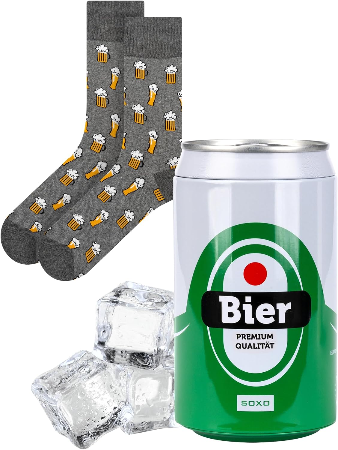 soxo Tin Socks Men's Beer Gifts For Men Funny Gift Summer Socks Men 40-45 1-4 Pairs