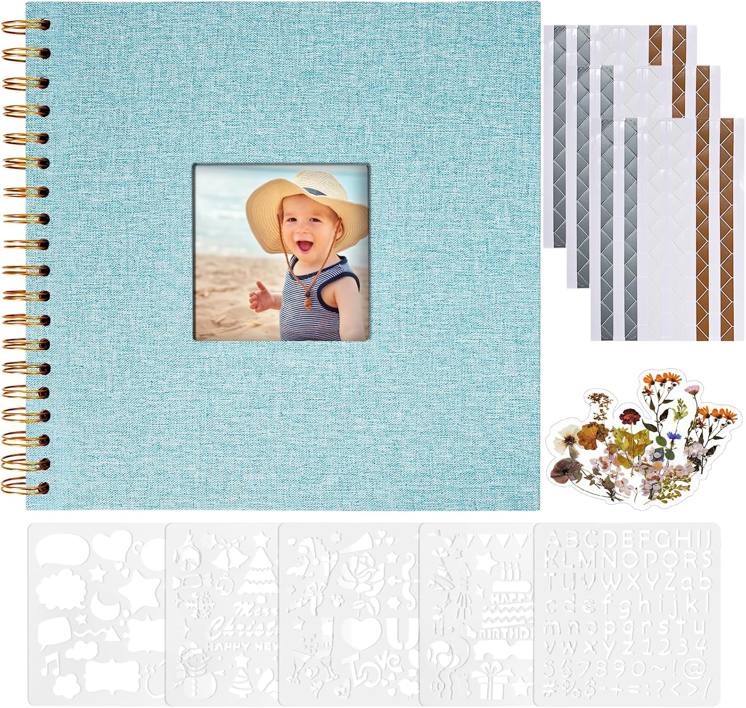 Vienrose DIY Photo Album 8" x 8" Linen 40 Pages
