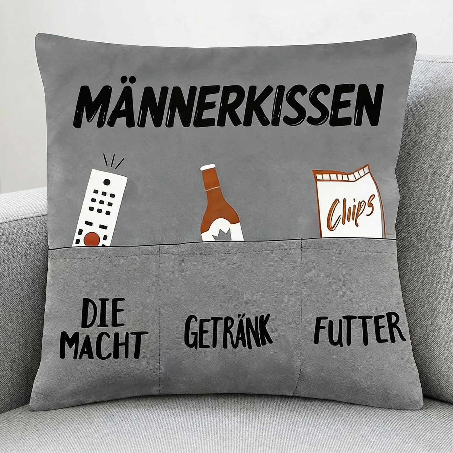 Men's Cushion with Pockets, Gifts 45 x 45 cm, Gifts for Men – Bild 6