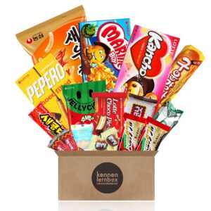 Korea Box Kennenlernbox with 14 Popular Sweets from Korea Gift Idea for Special Occasions such as Birthdays and Birthdays