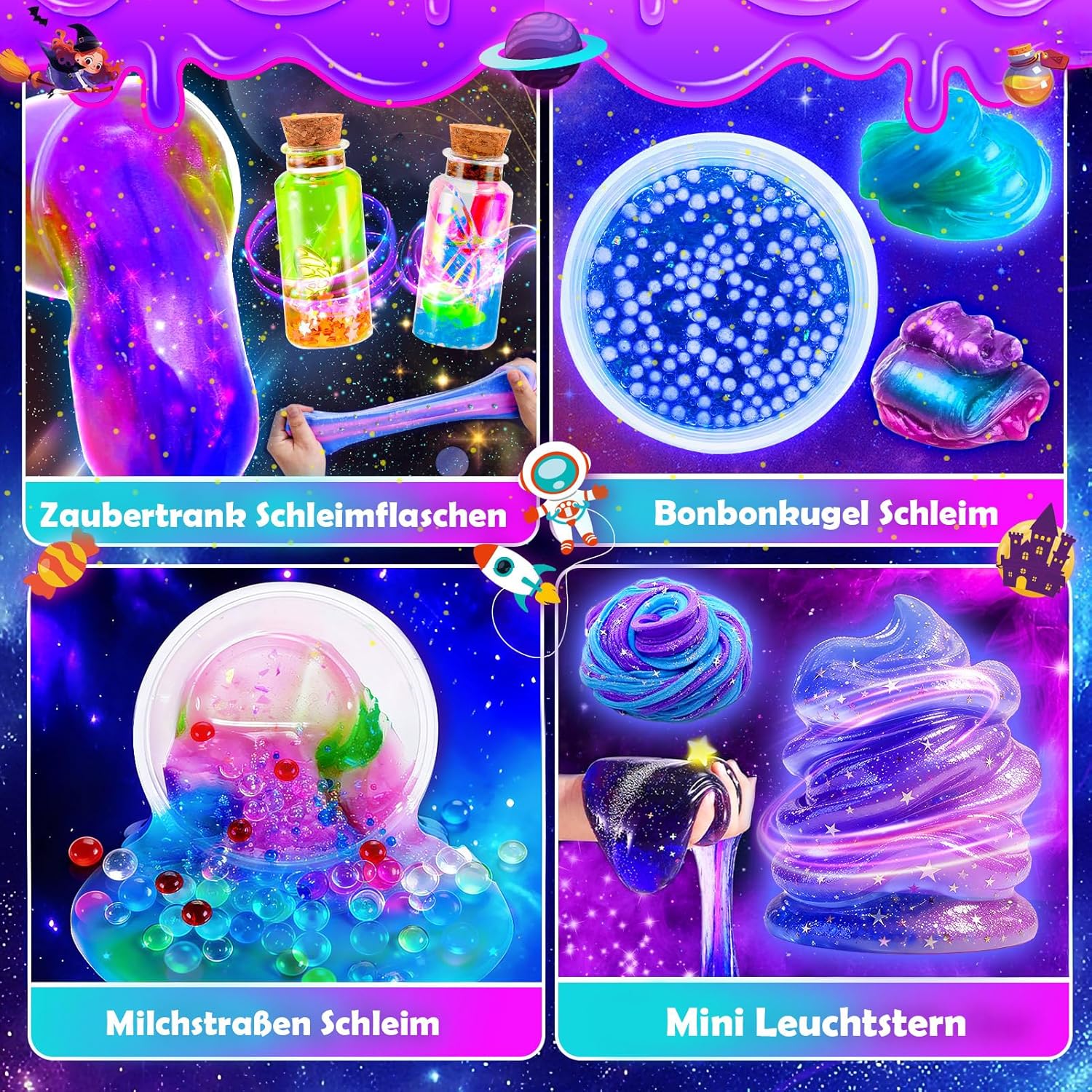 iKidiki Slime Children, Gift Girls 6 7 8 9 10 11 12 Years Slime Make Yourself Set Boy 6-12 Years Gift Ideas Slime Set Toy from 6-12 Years Boys Birthday Gift for Girls – Bild 3
