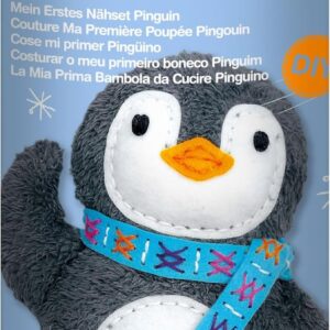 Avenir 6301626 DIY Sewing Kit, Penguin Motif, Craft Set for Children, Creative Set, from 6 Years
