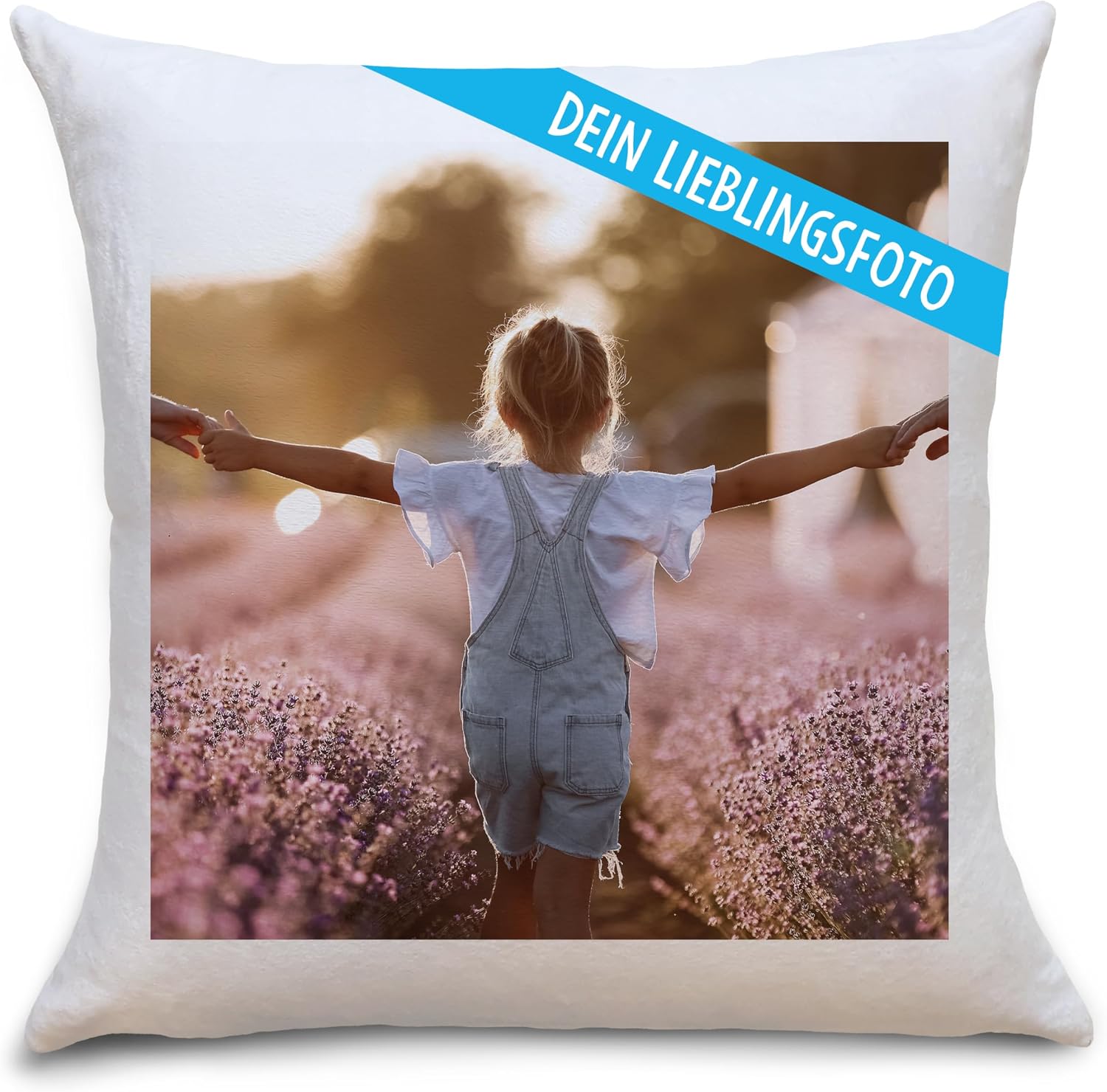 Owlbook Personalised Photo Cushion 40 x 40 cm Gift for Men and Women