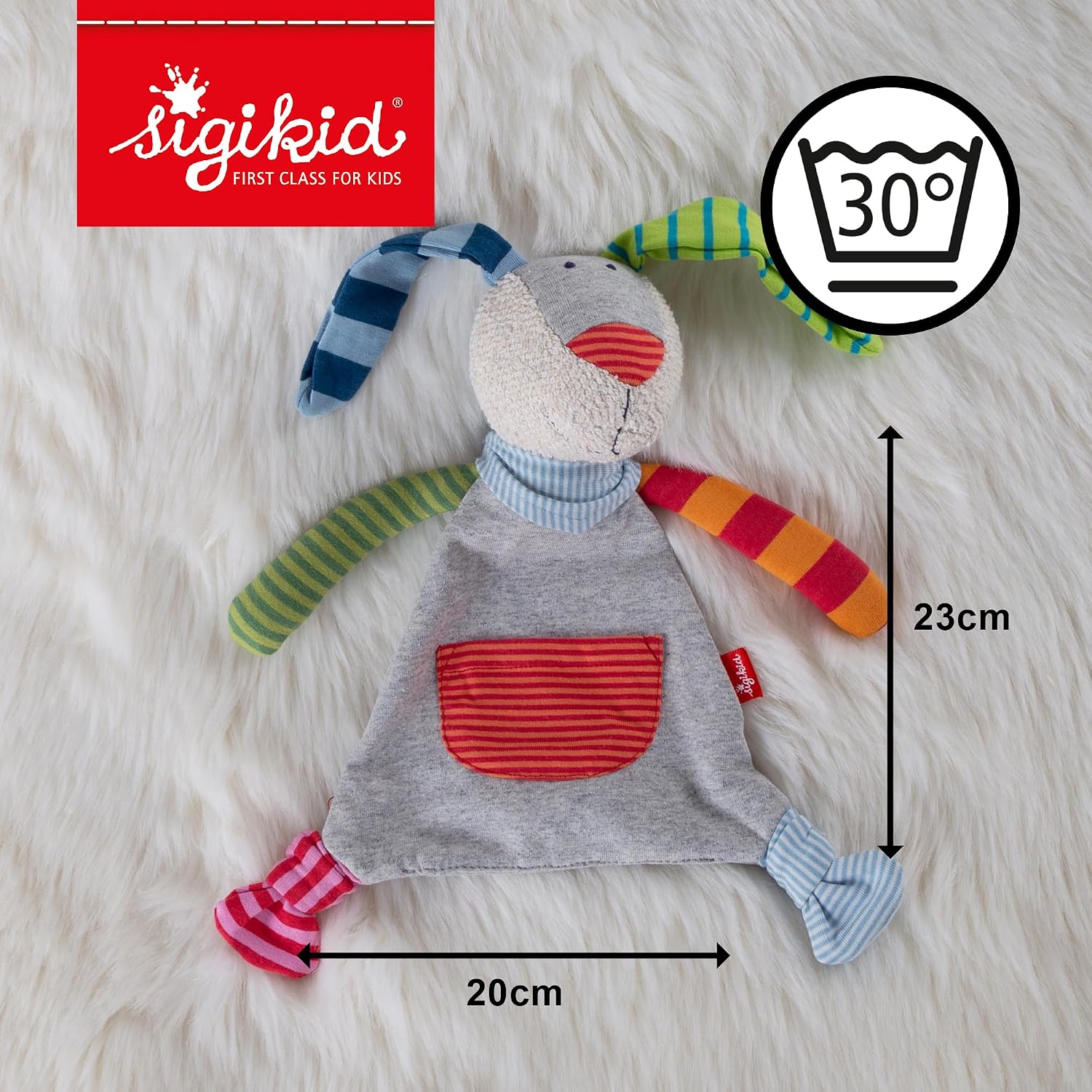 sigikid Cuddly Blanket Rabbit Cuddly Blanket for Babies Gift Idea – Bild 3