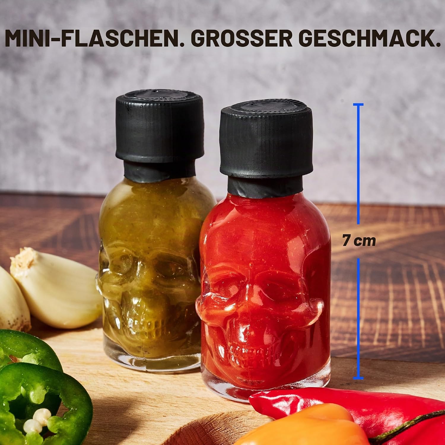 Man Crates Hot Sauce Inferno Flight Gift Set - 21 Hot Varieties – Bild 6