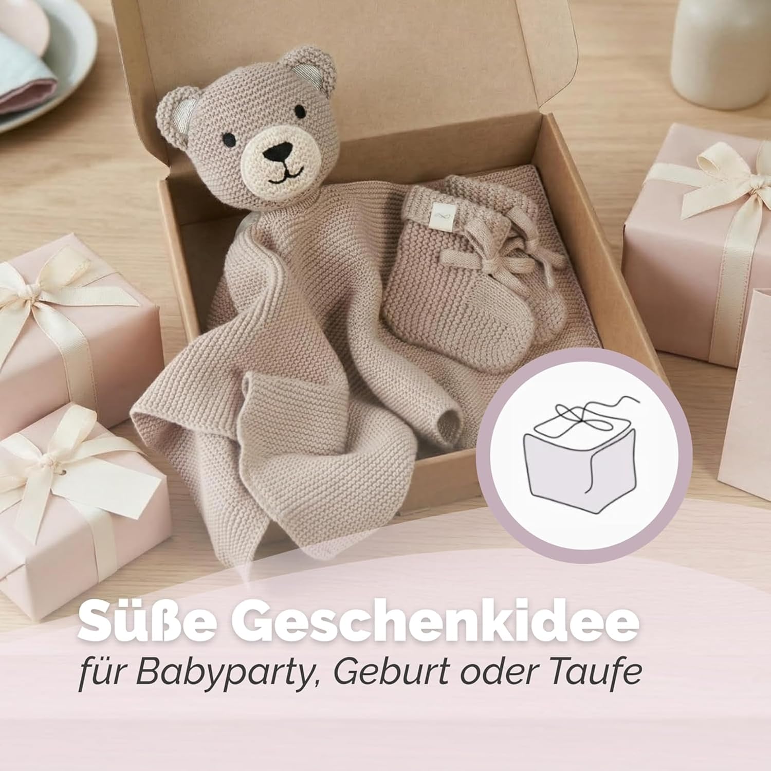 Livella Cuddly Toy Bear with Socks - Cuddly Toy Made from 100% Organic – Bild 6