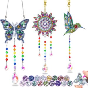 Gift for Girls 6-11 Years Diamond Painting Craft Set Children's Wind Chime