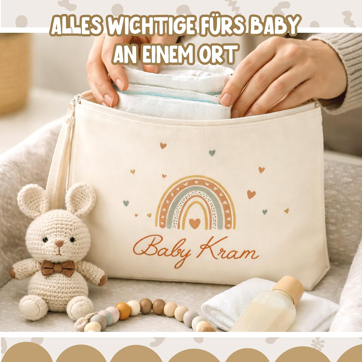 Mama Kram Baby Kram Bag, Set of 2 Gift for Birth and Baby Shower – Bild 2