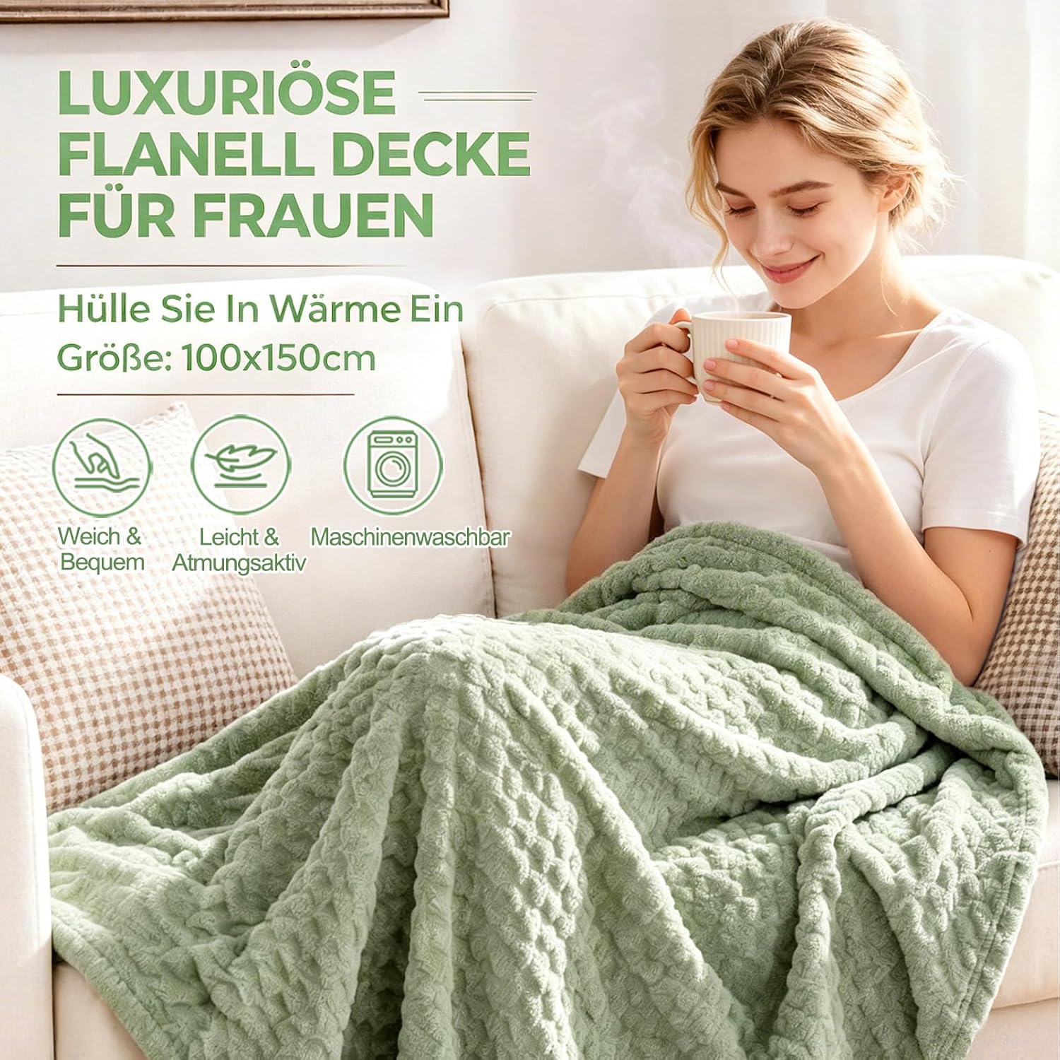 Women's Birthday Gift Set with 40 oz Stainless Steel Wine Cup & Blanket – Bild 4