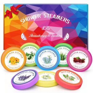 Pack of 8 Shower Steamers, Advent Calendar Filling 2026 Christmas Gifts