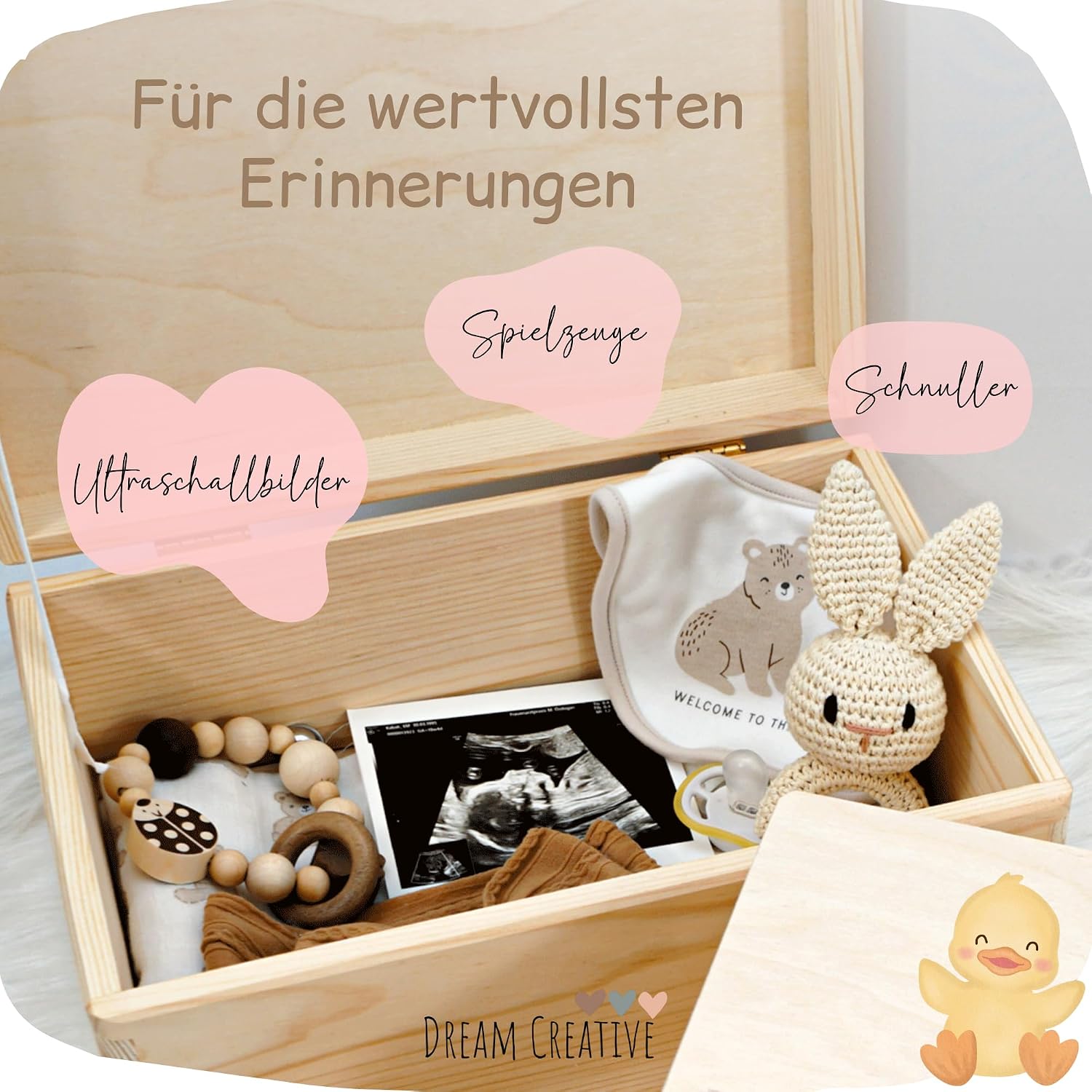 Personalised Keepsake Box | Various Designs | Gift Idea for Birth, Birthday, Christening - Memory Box Baby – Bild 4