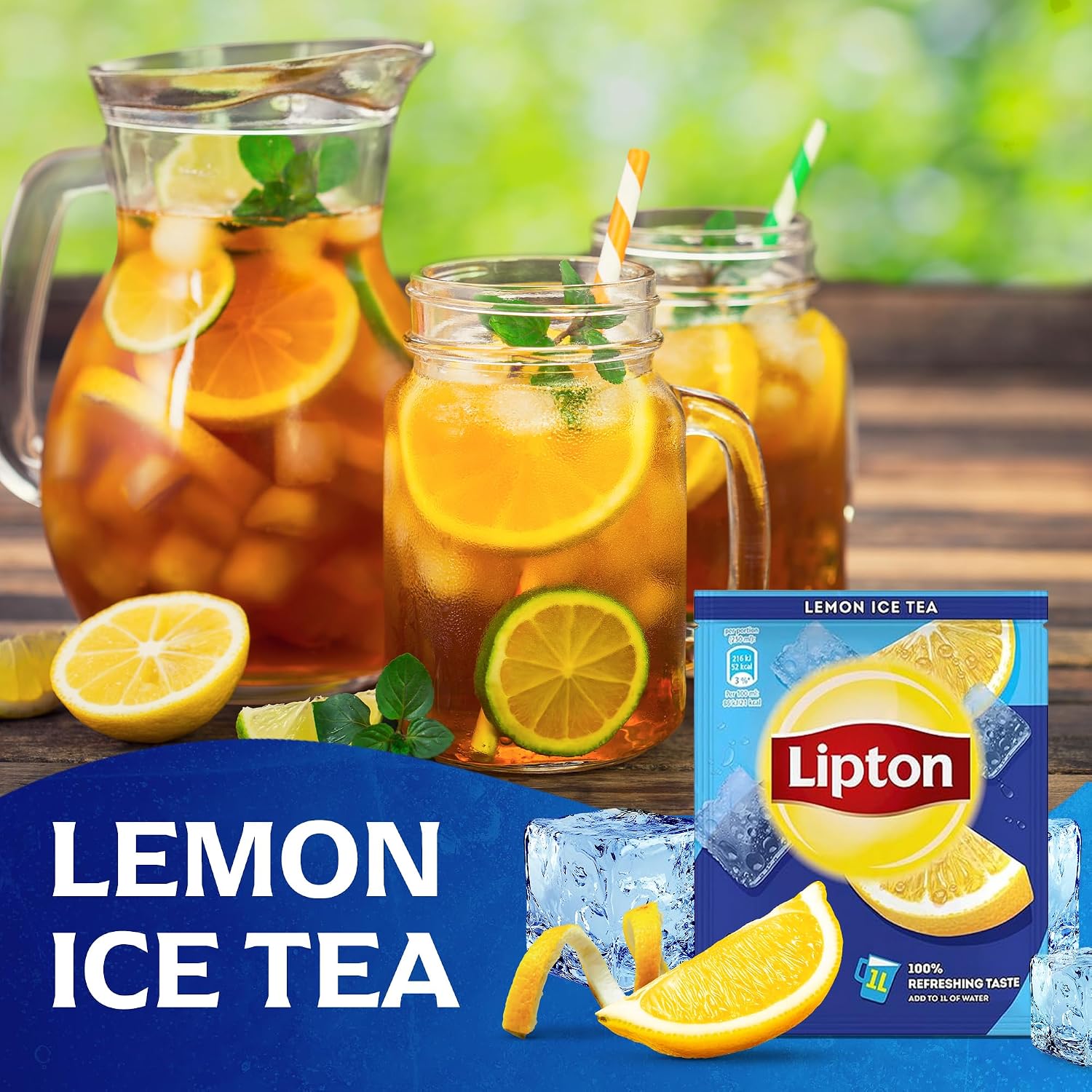 Lipton Iced Tea Powder Lemon 18L Instant Ice Tea for Mixing 18 Sachets – Bild 2