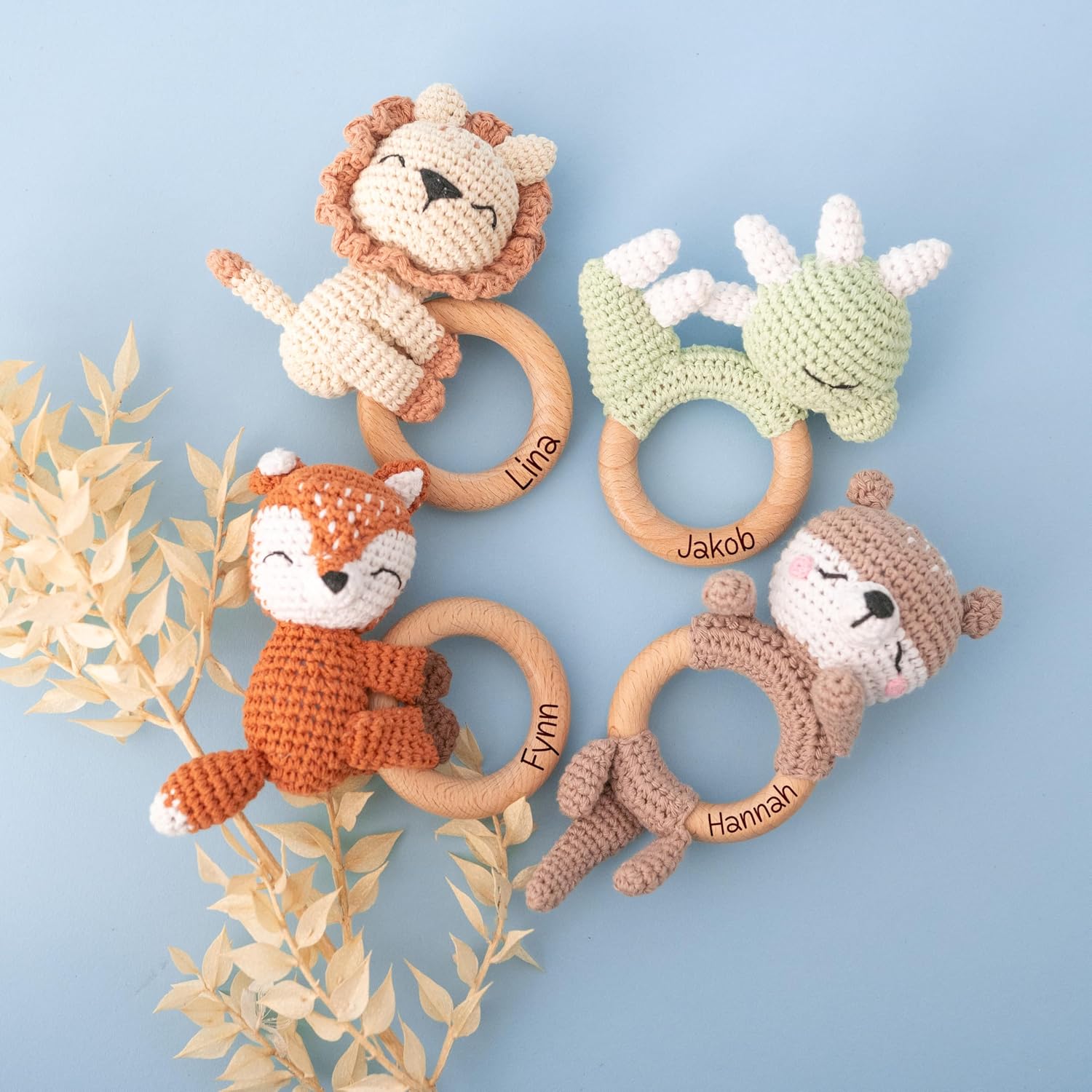 Bärenfreunde Grasping Toy, Baby Rattle, Teething Ring Baby Personalised – Bild 3