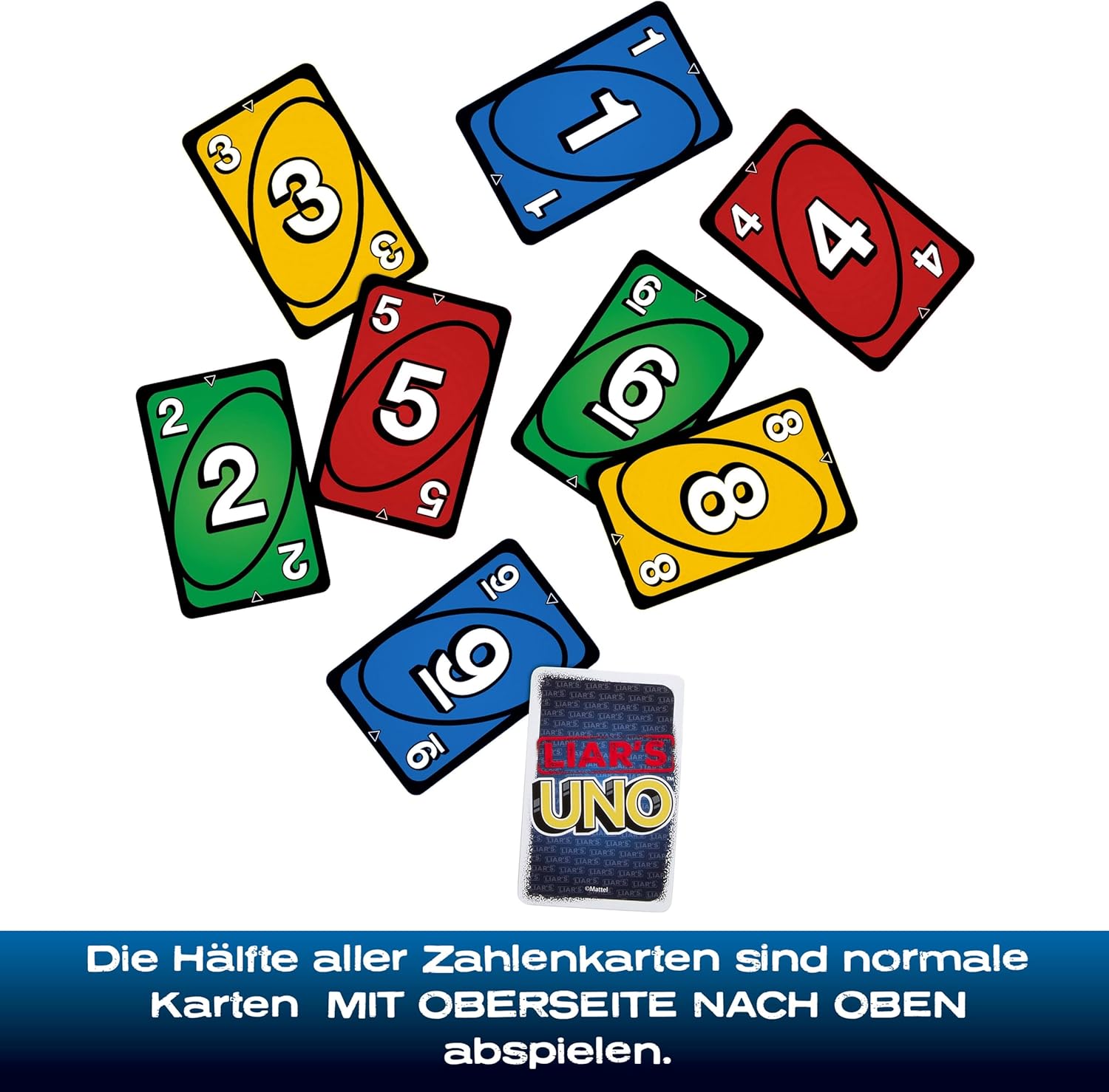 Mattel Games Liar's UNO Card Game in Storage Tin, Age 7+, 2-6 Players – Bild 3