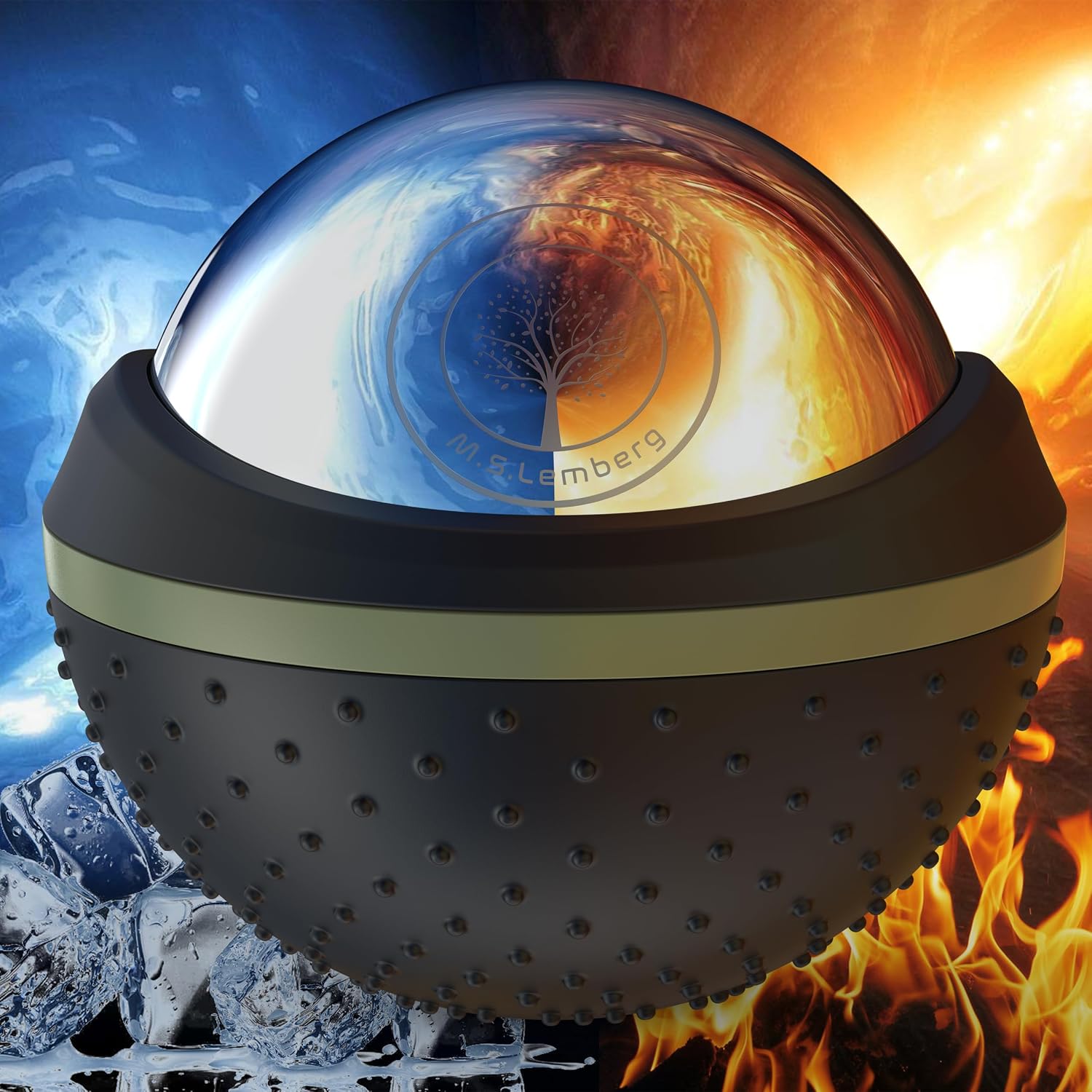 M.S.Lemberg Massage Ball - Heat & Cold Roller for Relaxation & Wellness – Bild 6