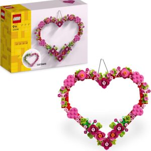 LEGO Iconic Heart Decoration – Toy for Children – Gift for Girls and Boys from 9 Years – Decorative Living Room – Gift Idea for Birthday – Model Building Heart Ornament for Building and Displaying 40638