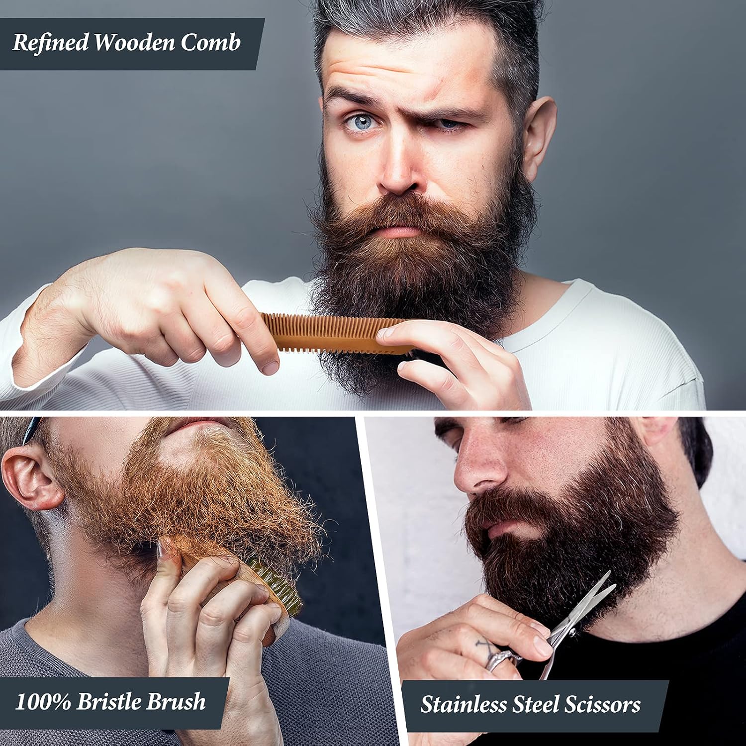 Oukzon Beard Care Set for Men, High-Quality Beard Gifts for Men – Bild 5