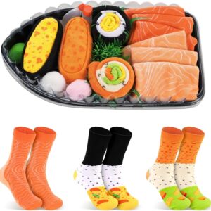 AGRIMONY Funny socks in sushi shape men women gifts for men funny funny colourful crazy socks Japanese gift ideas
