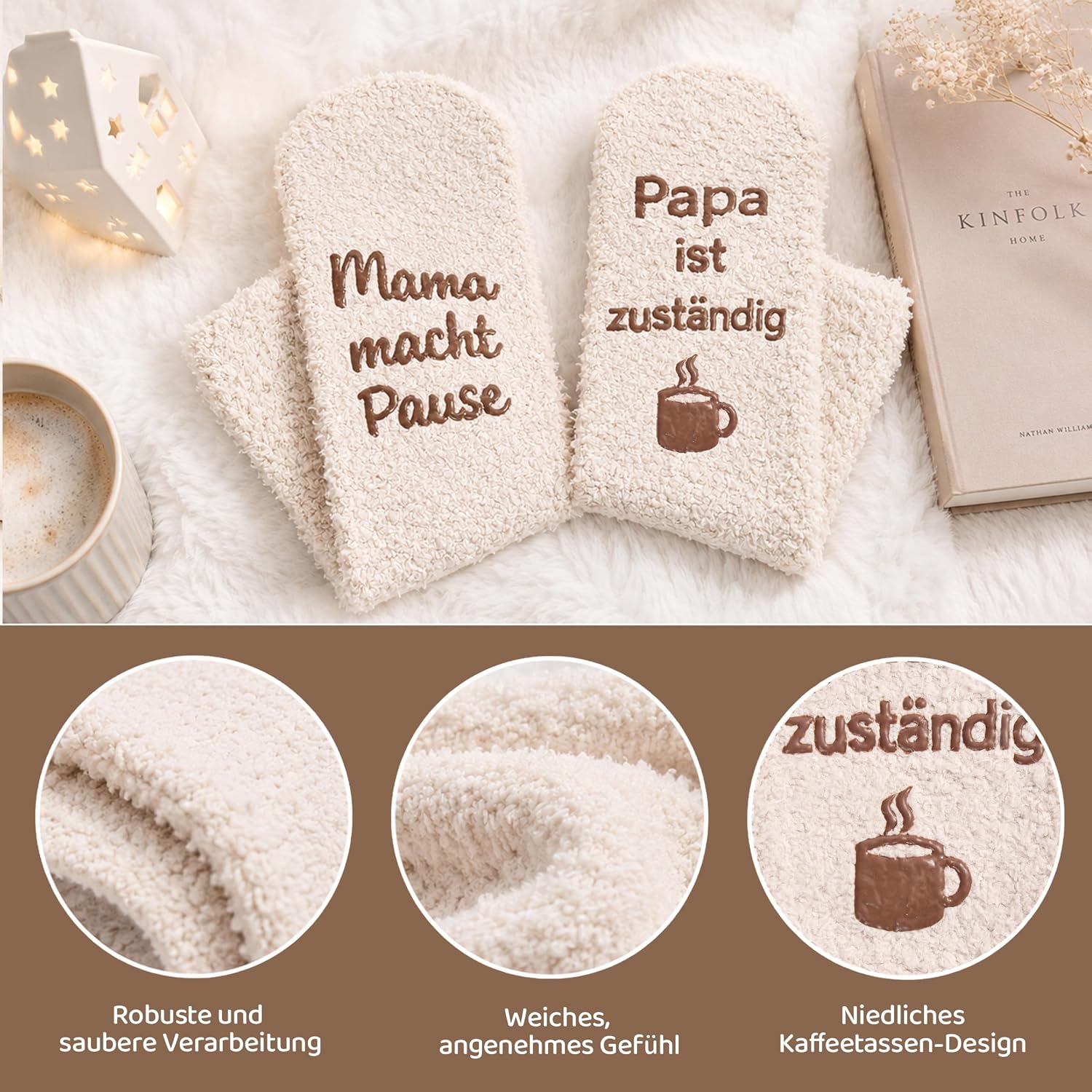 Socks Gift Mum - Funny Cuddly Socks Women's Gift, Socks Mum Makes a Break (Size 36-41) - Gift for Mothers, Wife & Women - Perfect for Christmas, Birthday & Mother's Day – Bild 3