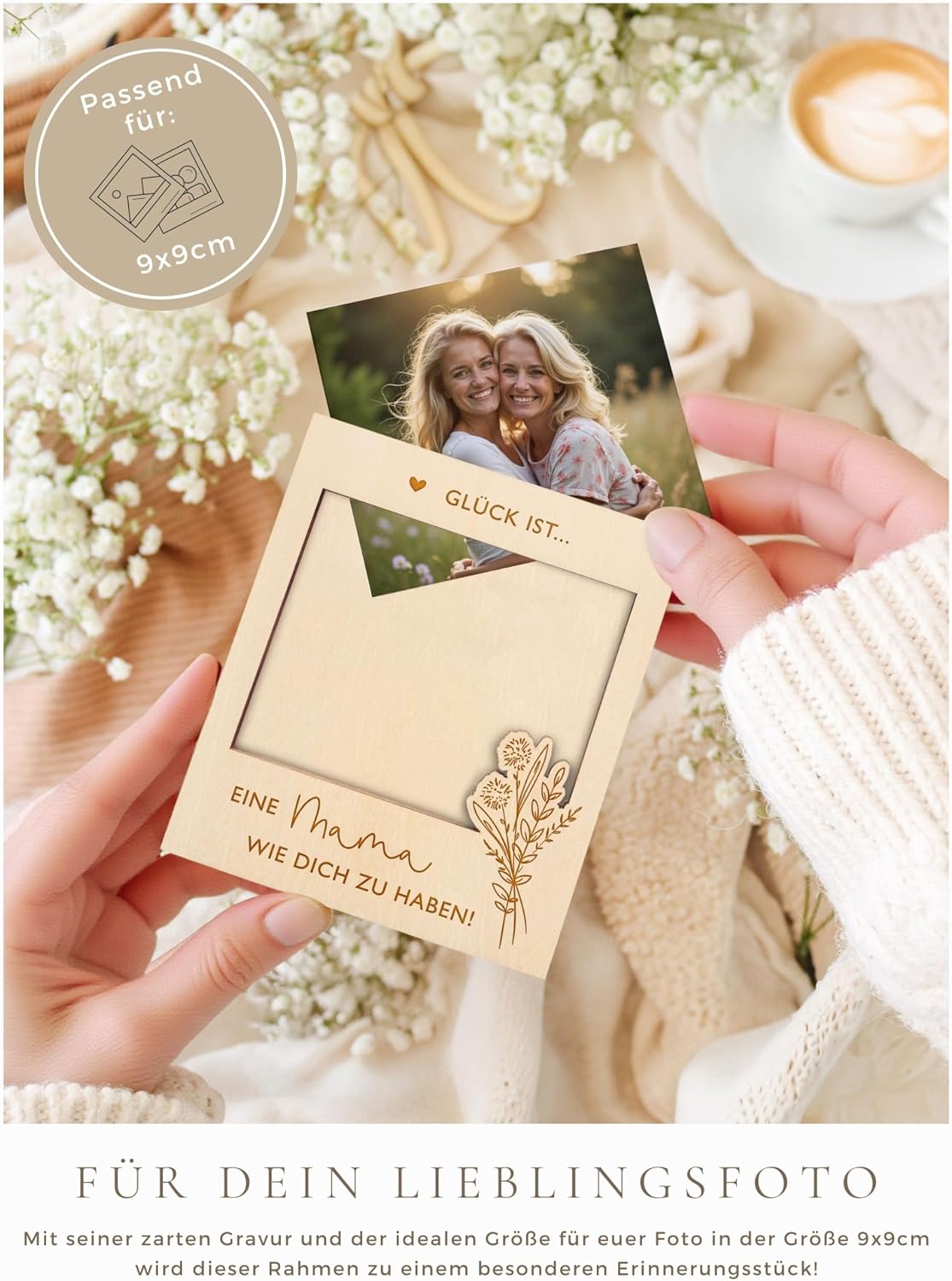 Joli Coon Mama Gift Magnetic Wooden Photo Frame – Bild 4