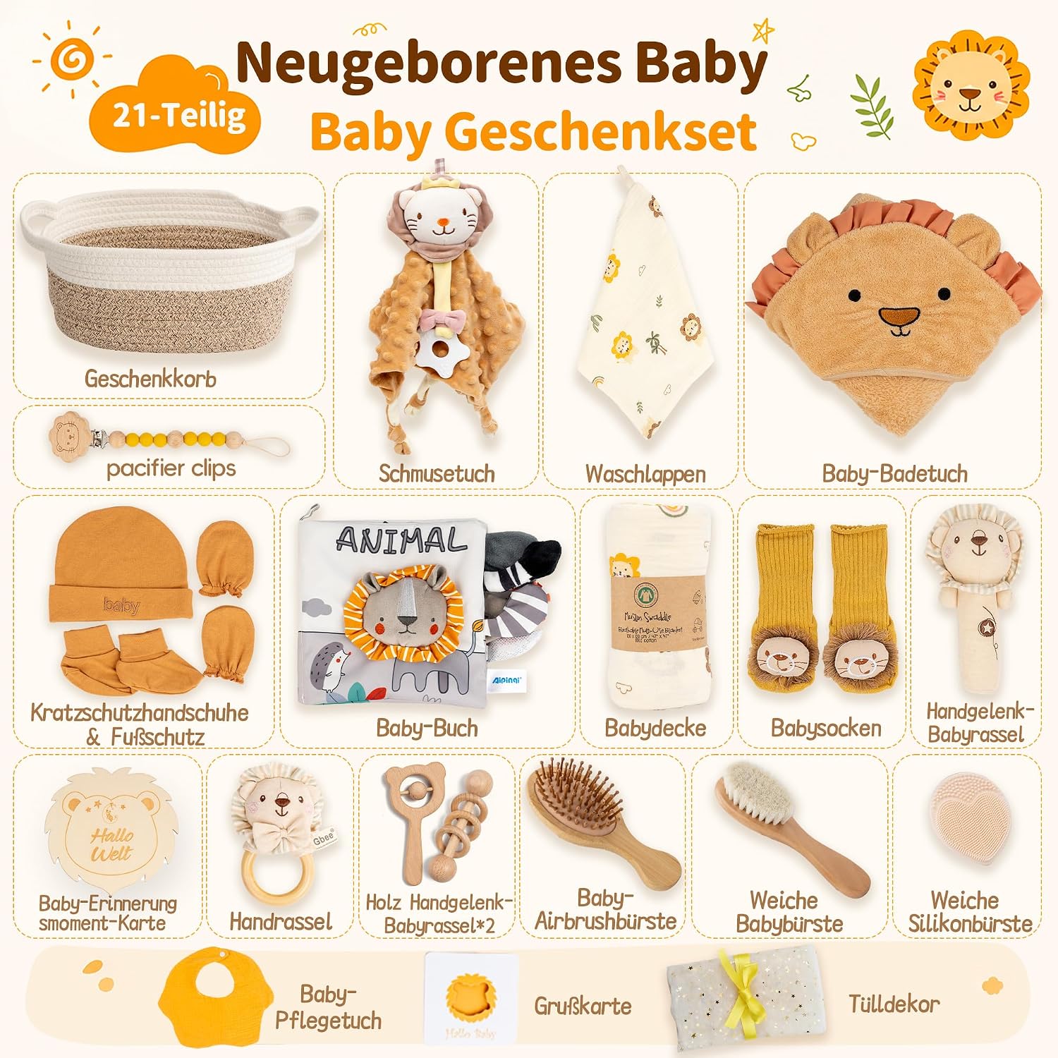 Baby Shower Gift for Birth Boy with Baby Blanket – Bild 2