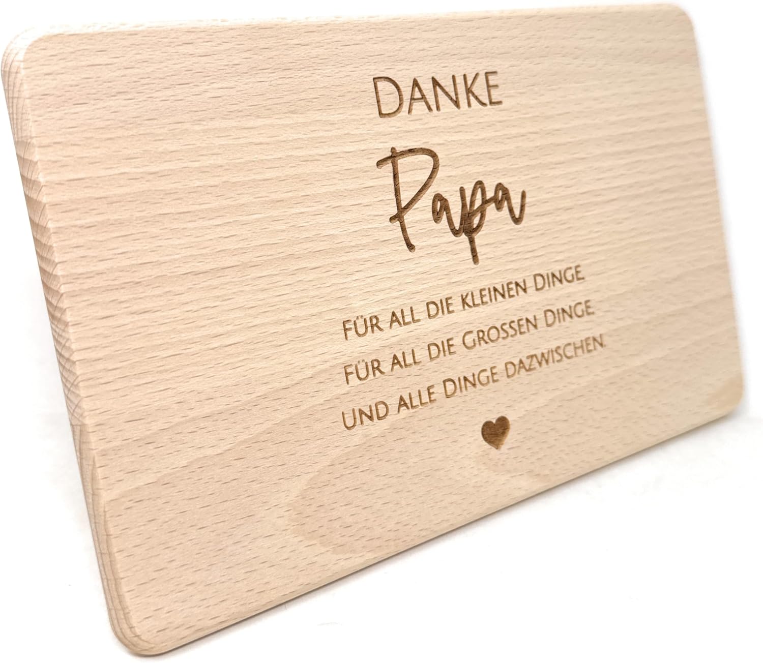 Gift Idea, Wooden Breakfast Board with High-Quality Engraving (Papa)