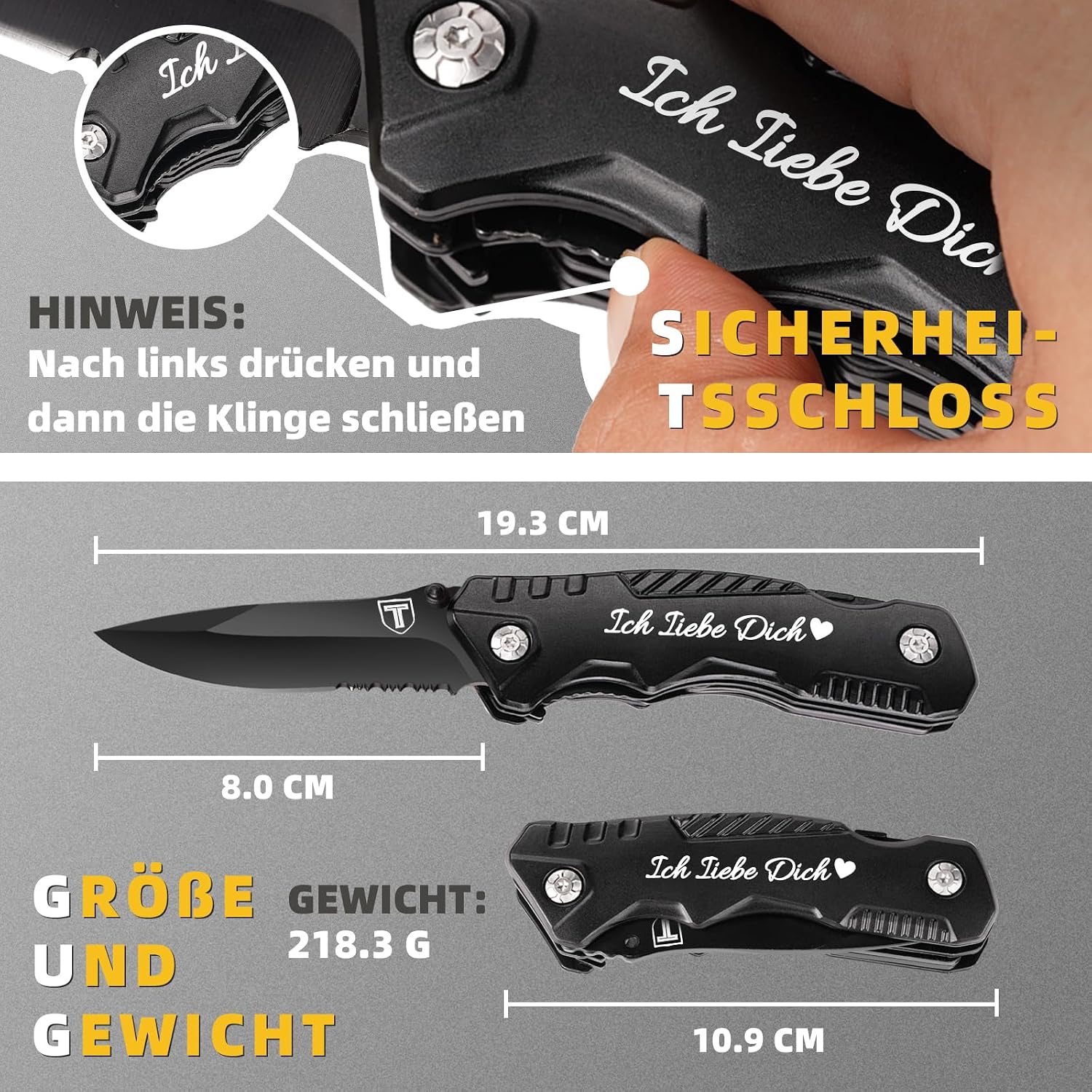 Multitool Pocket Knife Anniversary Gifts Christmas for Men 21 in 1 – Bild 5
