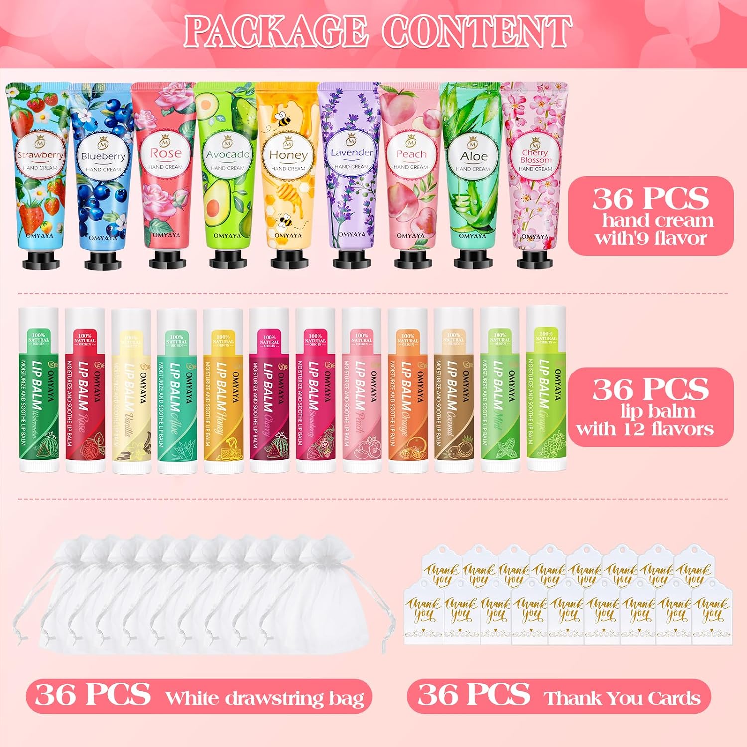 Pack of 144 Hand Cream Gift Set for Women, 36 Sets Christmas Gifts – Bild 2