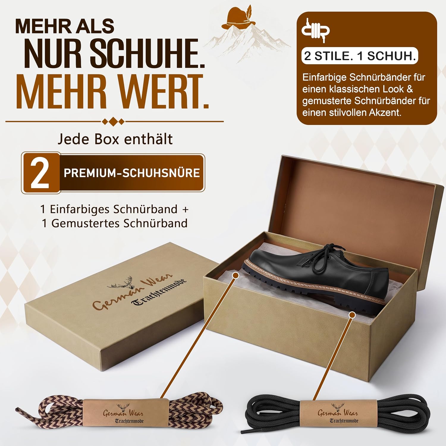 German Wear Haferlschuhe Traditional Shoes Made of Smooth Leather Original Handmade – Bild 6