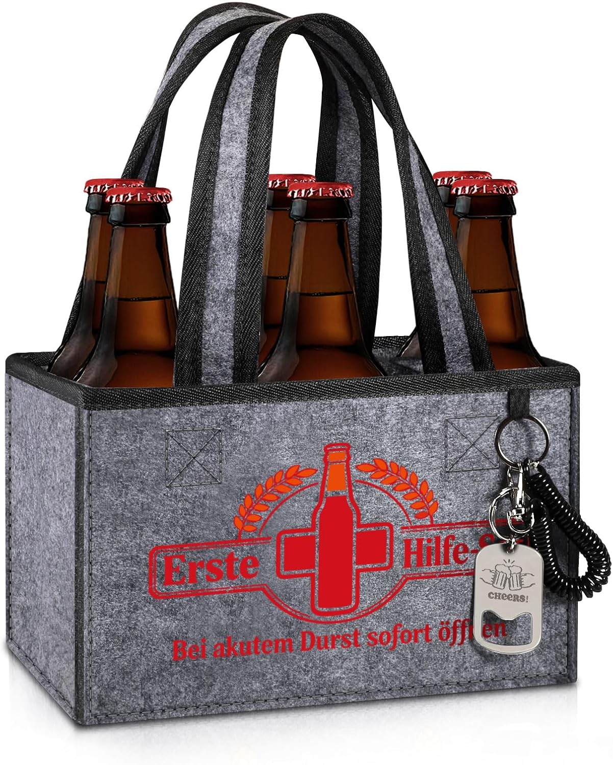 CASEBOT Funny gifts for men, men's handbag, men's gifts, First aid, bottle bag – Bild 8