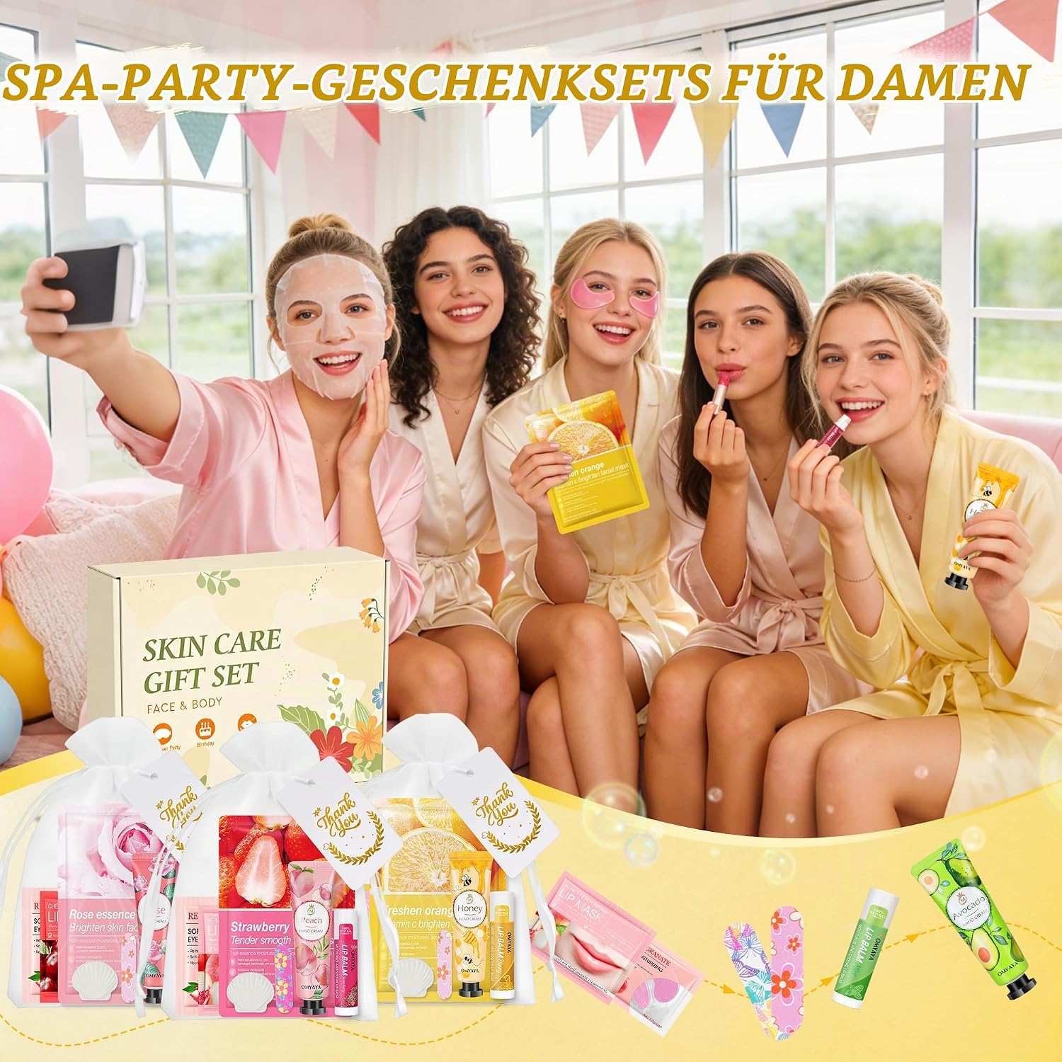 54pcs Gift Set Women Skincare Set Includes Face Masks Hand Cream – Bild 6